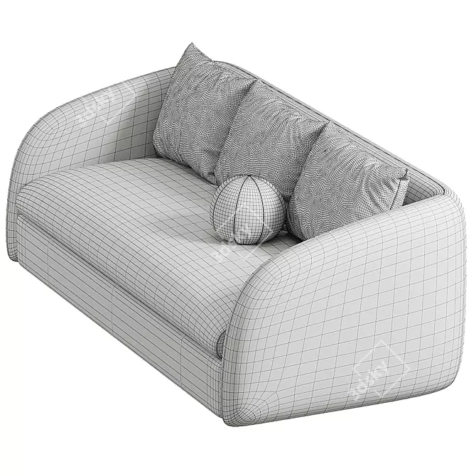 Modern Audrey Sofa 3D Model 3D model image 3