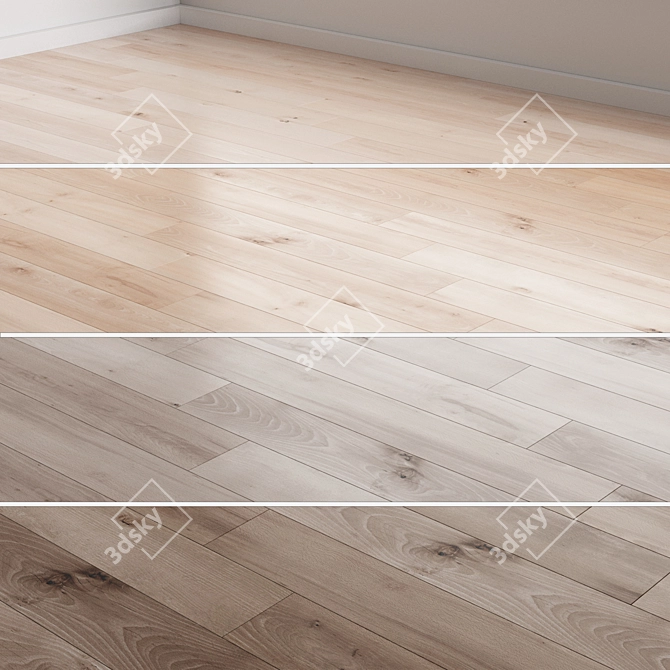 Versatile Oak Flooring Collection 3D model image 1