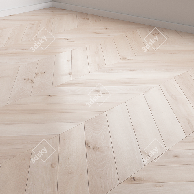 Versatile Oak Flooring Collection 3D model image 5