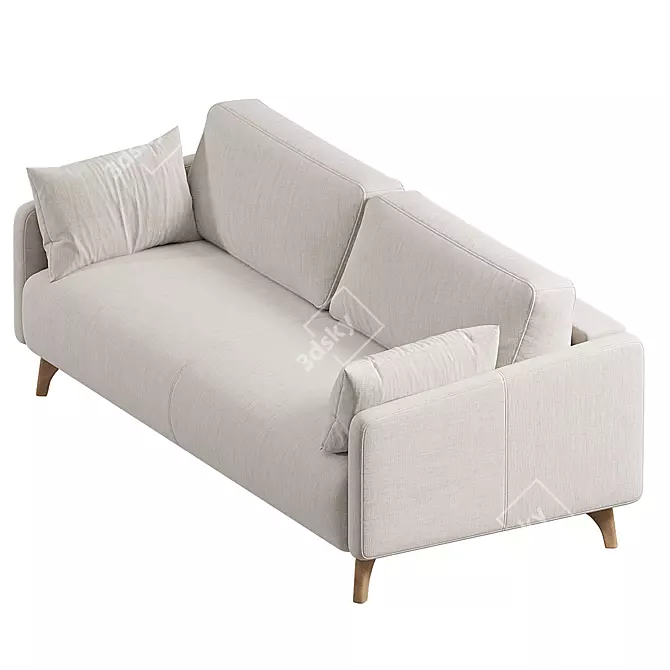 Leri Bucle White Sofa Model 3D model image 2