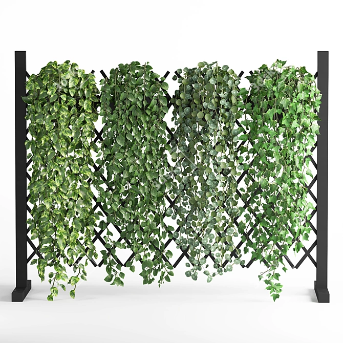 3D Vertical Green Wall Garden 3D model image 1