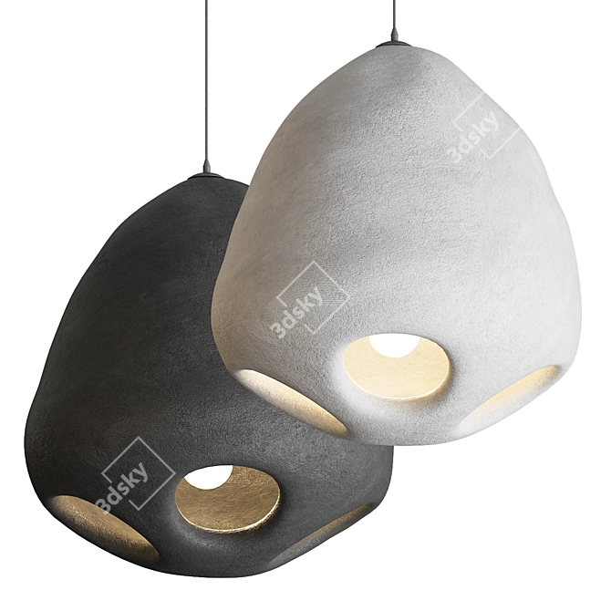 Contemporary Pendant Light Fixture 3D model image 1