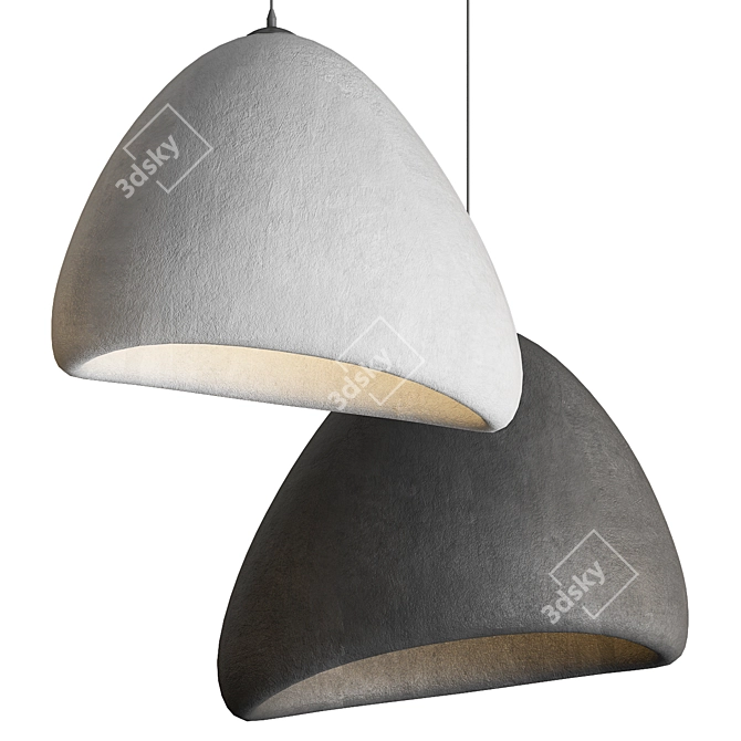 Modern LED Pendant Light Fixture 3D model image 1