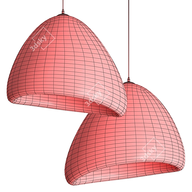 Modern LED Pendant Light Fixture 3D model image 3