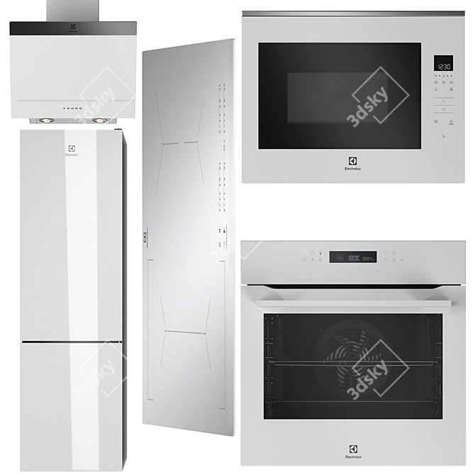 Electrolux Kitchen Appliance Bundle 3D model image 1
