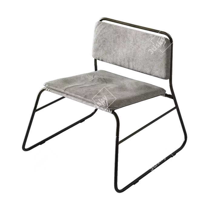 Modern LINNEBÄCK Chair, IKEA 3D model image 3