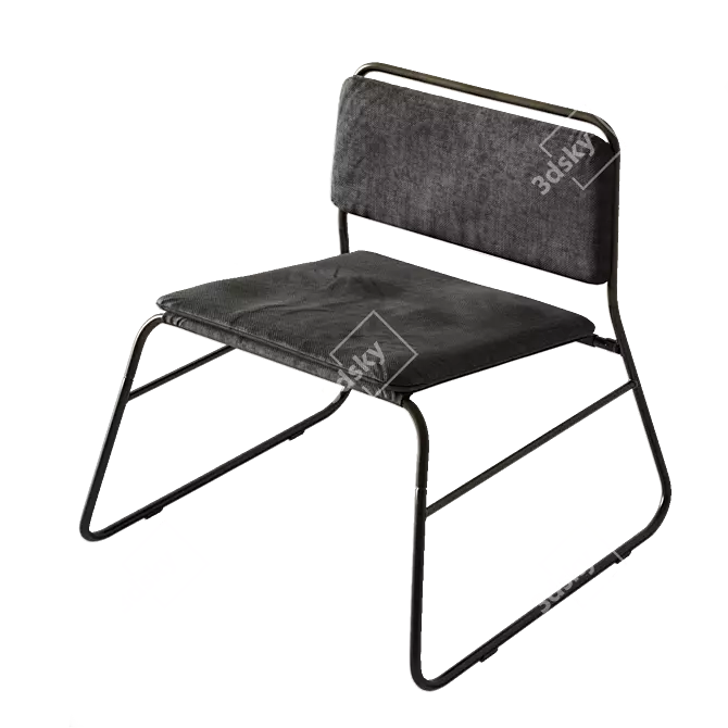 Modern LINNEBÄCK Chair, IKEA 3D model image 4