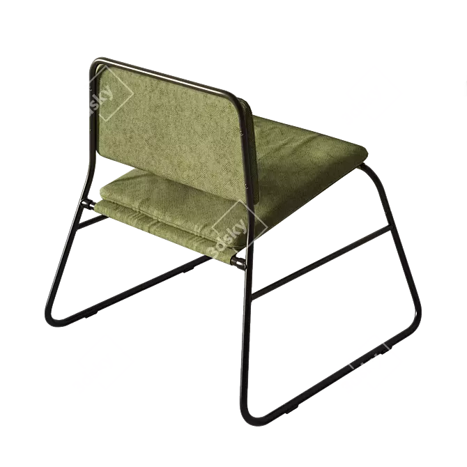 Modern LINNEBÄCK Chair, IKEA 3D model image 5