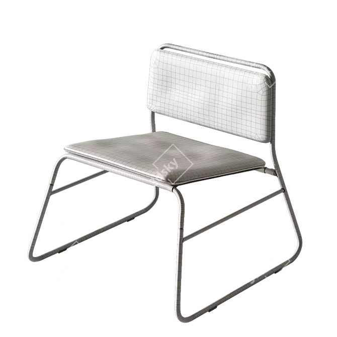 Modern LINNEBÄCK Chair, IKEA 3D model image 7