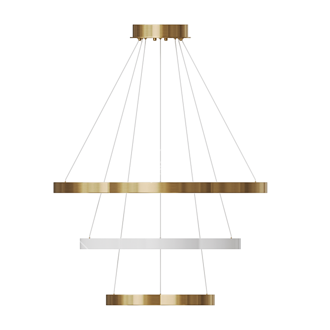 Waveform LED Chandelier SVENNAR 3D model image 4