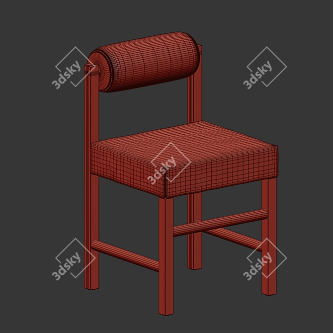 The TK Upholstered Dining Chair 3D model image 11