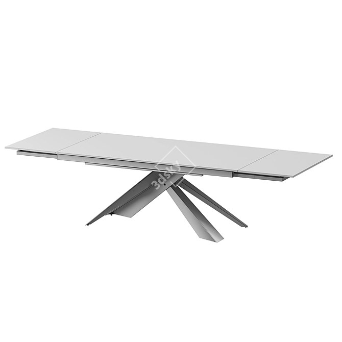 Esmeralda Folding Table with Ceramic Tabletop 3D model image 4