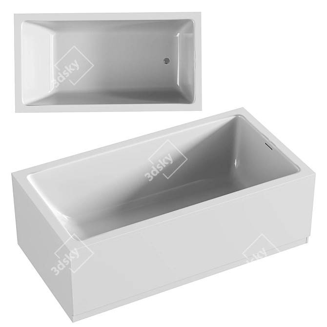 Victoria & Albert Soaker Tub 3D model image 1