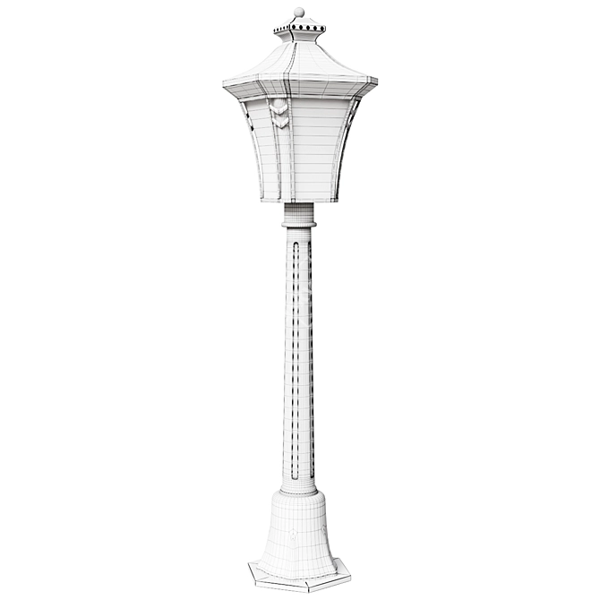 Taurus L73185.65 Outdoor Lantern 3D model image 2