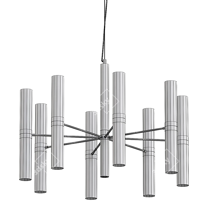 Sophisticated Chandelier Model for VRay 3D model image 3