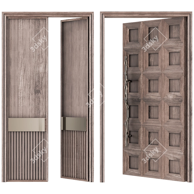 Ready-to-Use Door Collection 13 3D model image 1