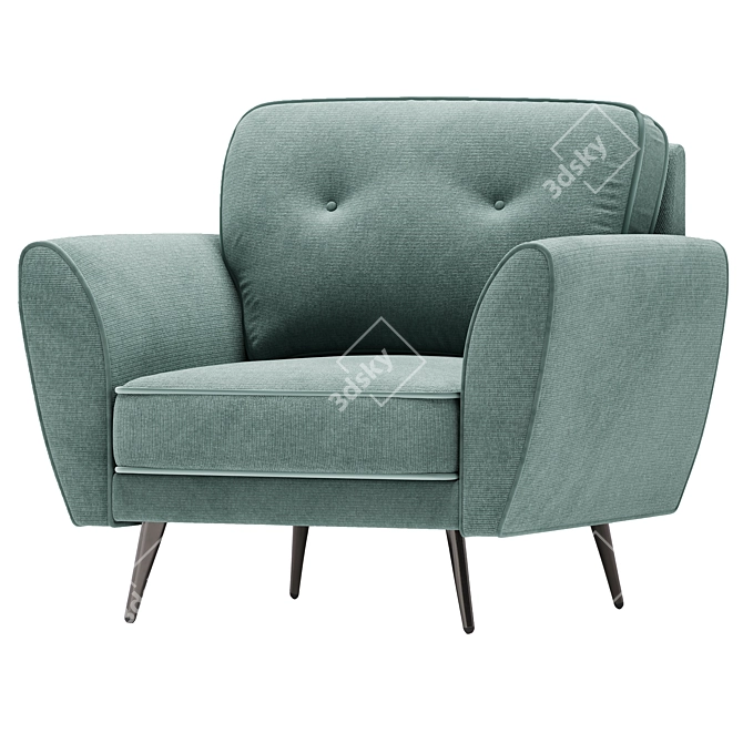Edinburgh Lounge Chair in Three Colors 3D model image 3