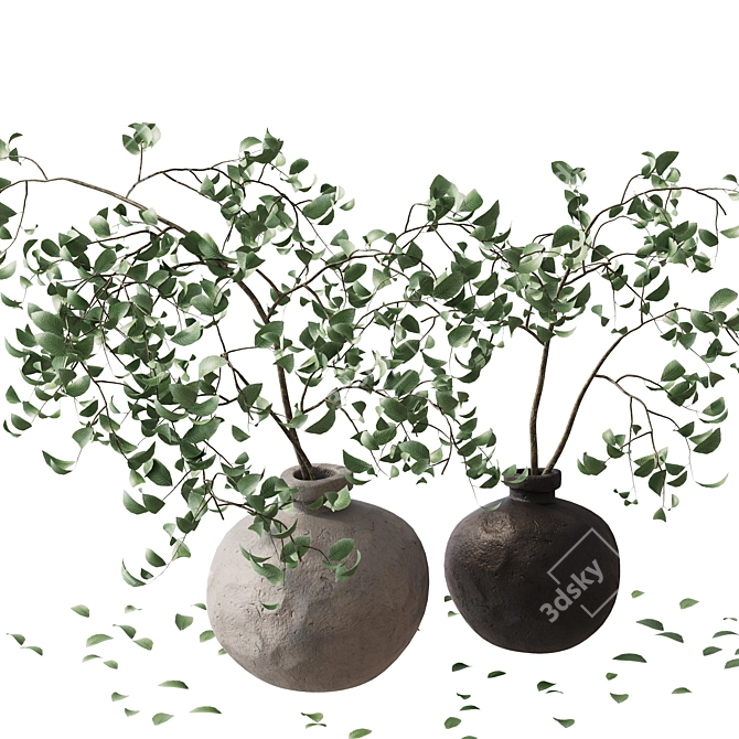 3D Branches in Vase Model 3D model image 6