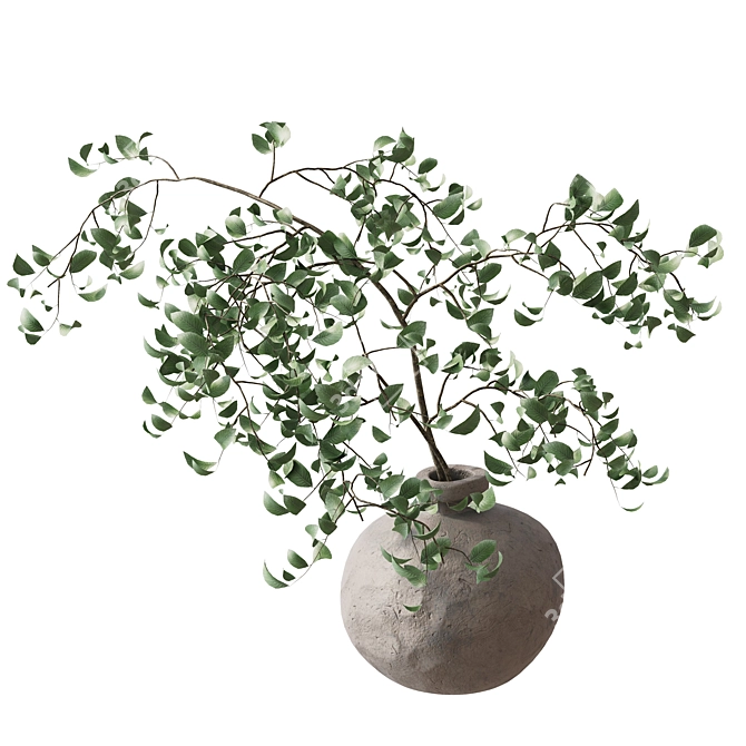 3D Branches in Vase Model 3D model image 10