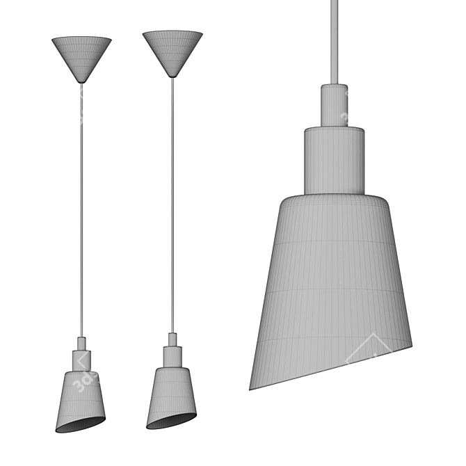  Modern Nordic Light Fixture 3D model image 2