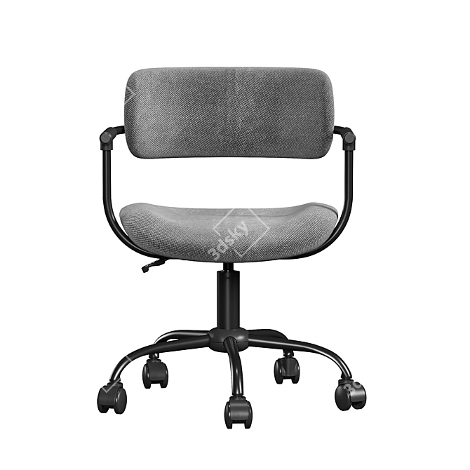 Marsi Textile Dark Grey Office Chair 3D model image 2