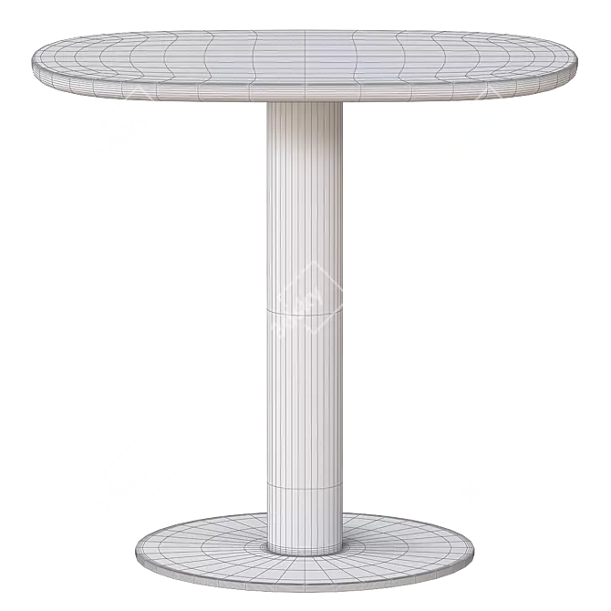  Sleek Contemporary Frezza Radar Desk 3D model image 2
