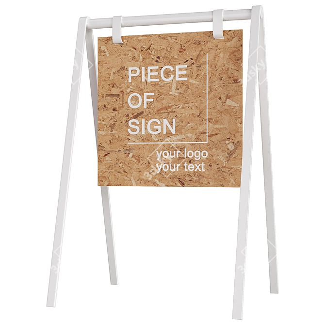 Customizable Display Signs 3D model image 2