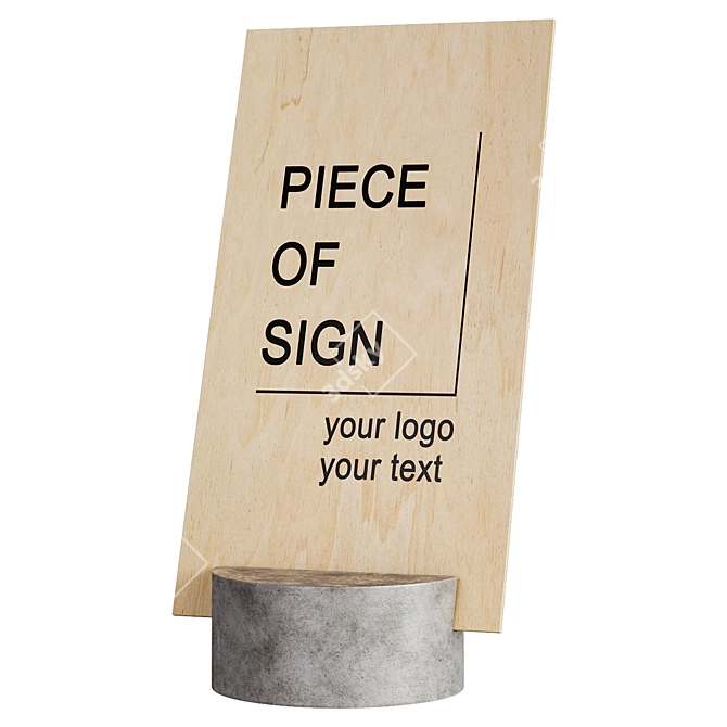 Customizable Display Signs 3D model image 3