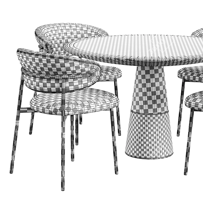 Vex Marble Table: Elegant Design 3D model image 6