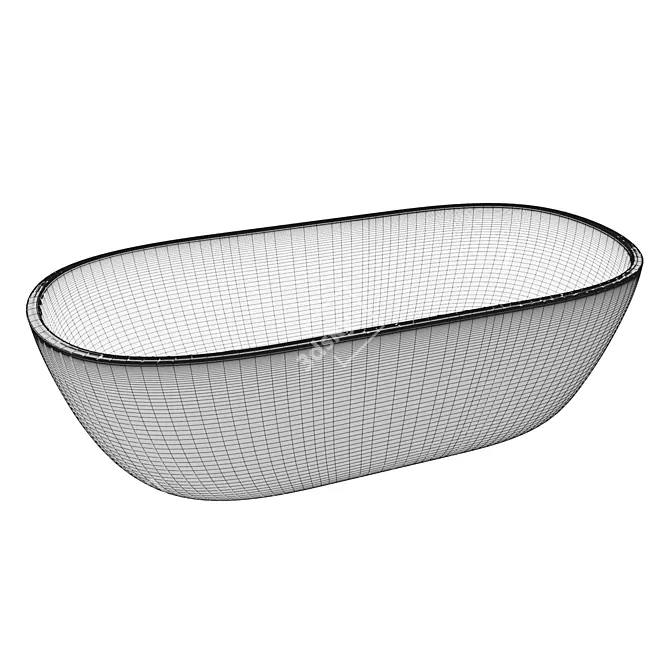 TONI ARTI Biella Luxury Bathtub 3D model image 4