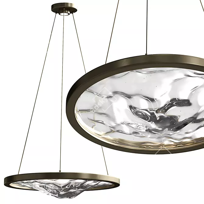 Marco Piva Acqua Pendant Light 3D model image 1