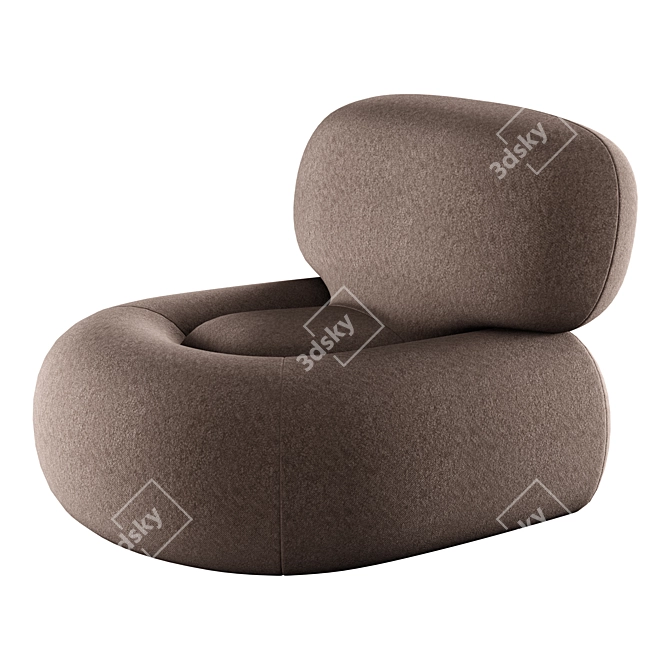 Contemporary Clavis Armchair Design 3D model image 4