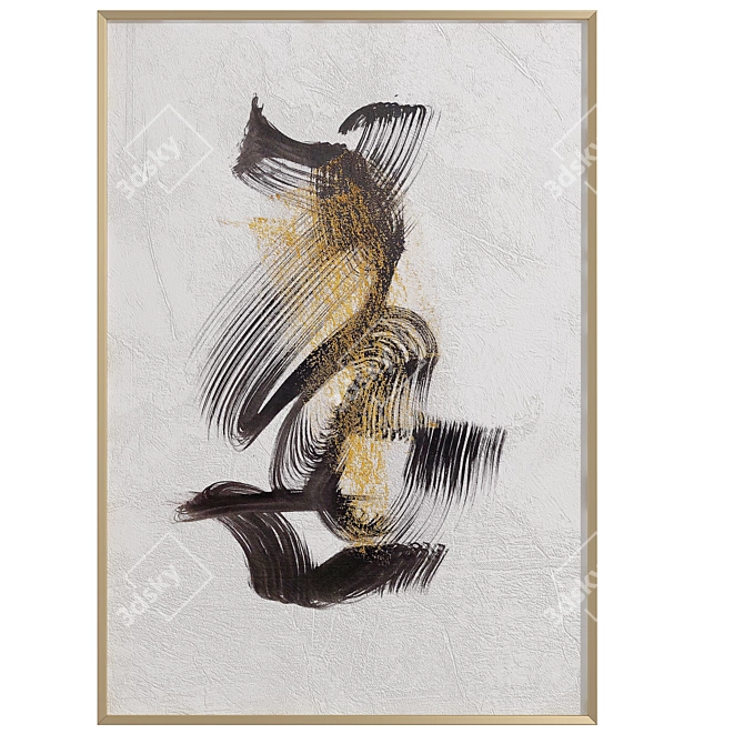 Contemporary Abstract Wall Art 3D model image 3