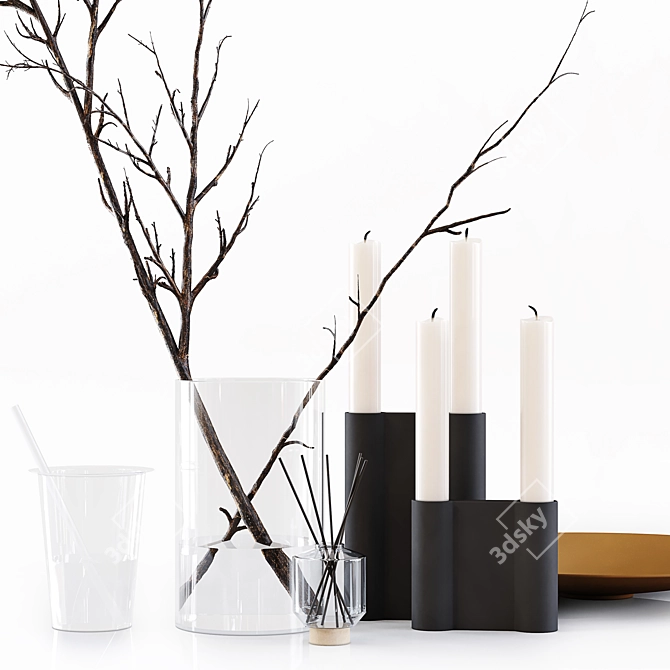 Exquisite Decor Set 206 3D model image 6