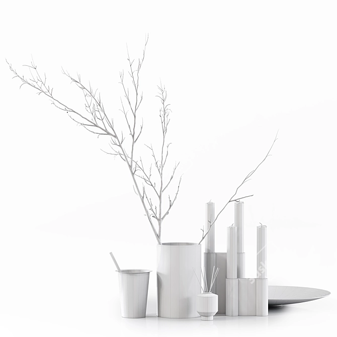 Exquisite Decor Set 206 3D model image 7