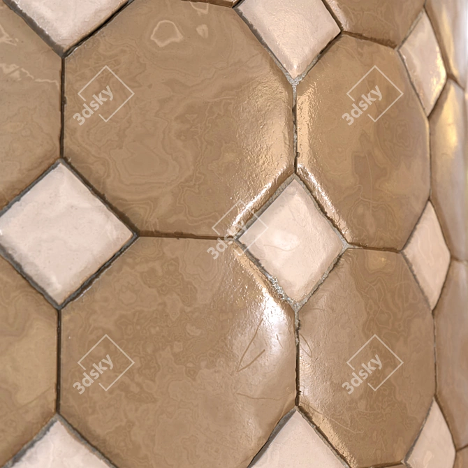 Checkerboard 4K PBR Texture Set 3D model image 7