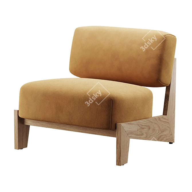 Fashionable Schulte Chair Model 3D model image 1