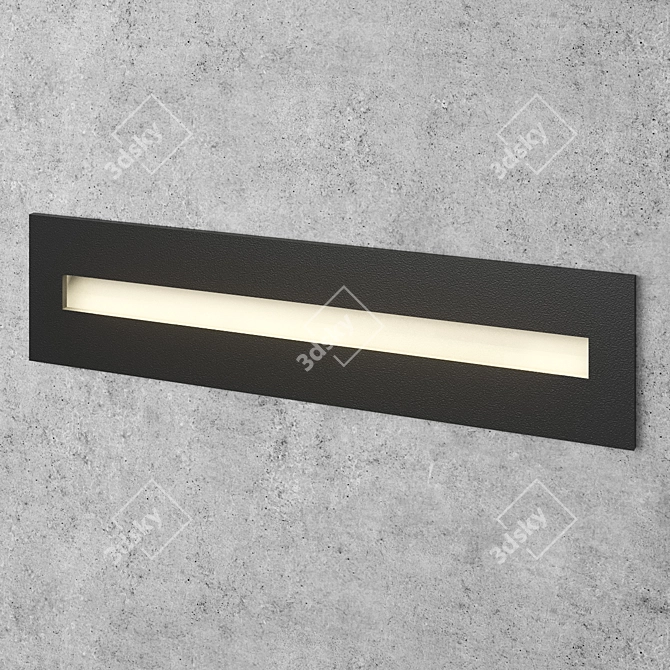 Step Light LED Recessed Fixture 3D model image 2