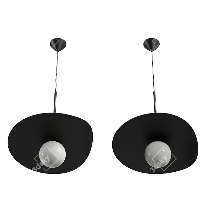 Flow Metal Pendant Lamp etermine 3D model image 3