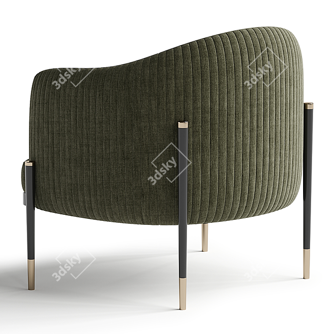 Modern Oxford Armchair by Capitalcollection 3D model image 3