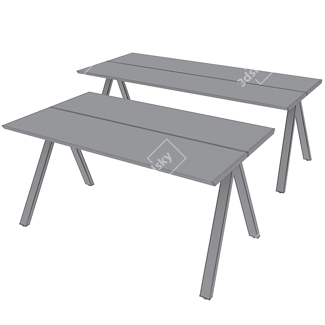 Elegant CARRADALE Dining Table 3D model image 7
