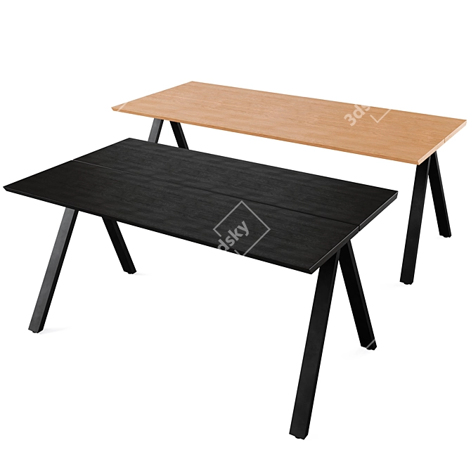 Elegant CARRADALE Dining Table 3D model image 10