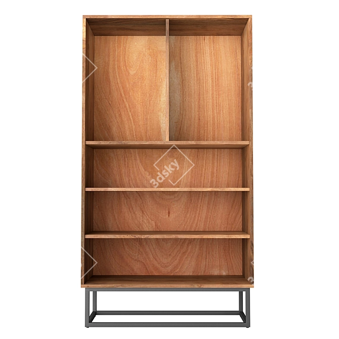 Stylish Madeira Bright Storage Cabinet 3D model image 4