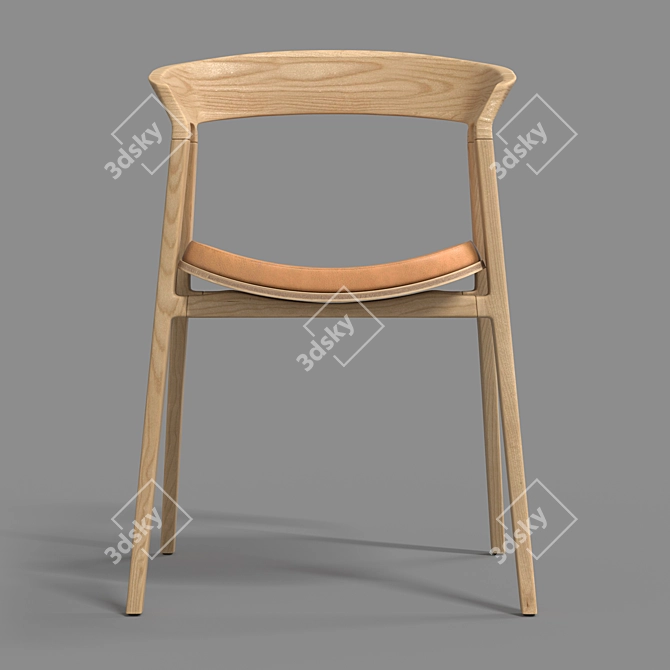 Modern Gaudi Chair with Turbosmoth 3D model image 2