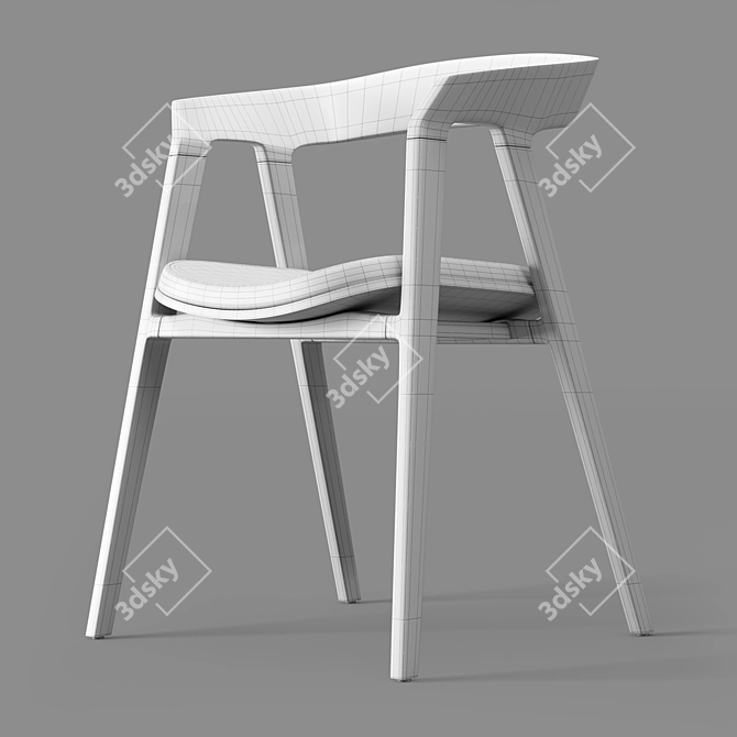 Modern Gaudi Chair with Turbosmoth 3D model image 8