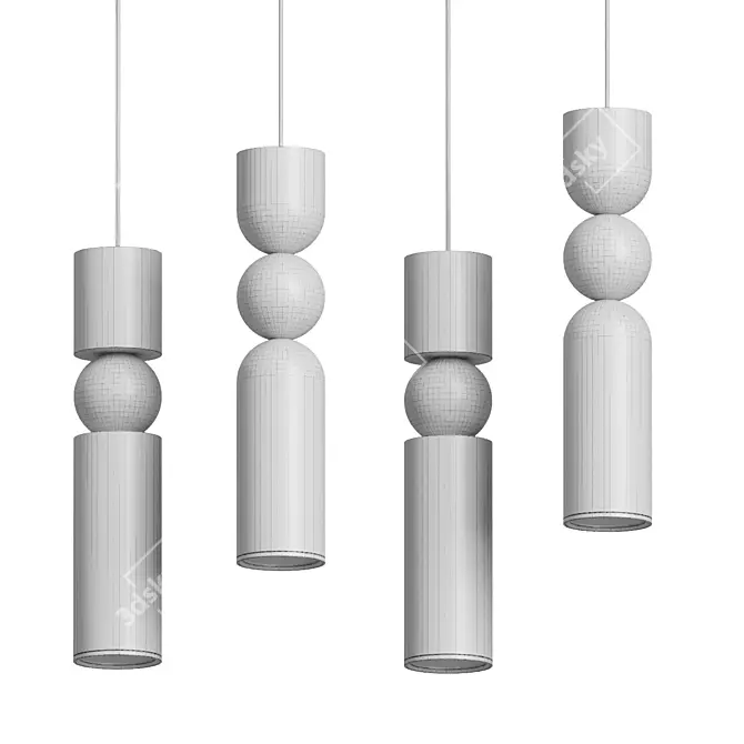 NORD Pendant Lamp for Corona 3D model image 3