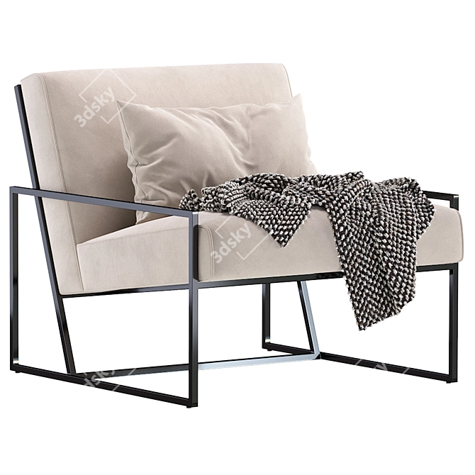 Marsden 1 Armchair: Stylish Comfort 3D model image 3