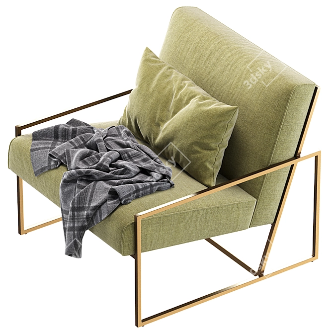 Marsden 1 Armchair: Stylish Comfort 3D model image 5