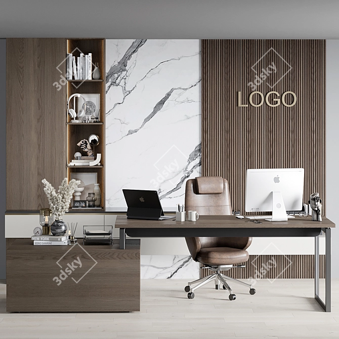 Executive Workspace 3D Model Download 3D model image 3