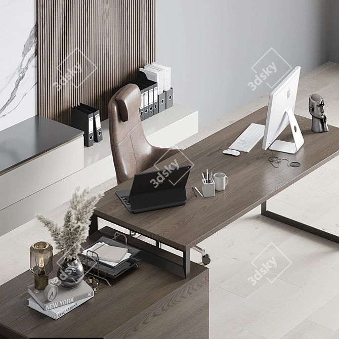 Executive Workspace 3D Model Download 3D model image 4